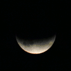 animated time-lapse of partial lunar eclipse