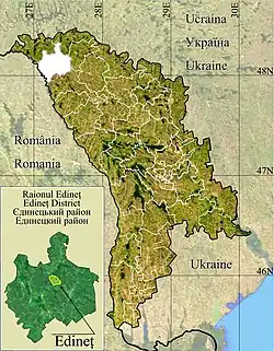 Corpaci is located in Edineț