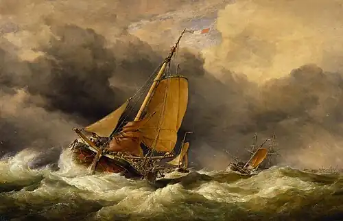 Scheveningen Pincks off the Coast of Yarmouth, 1864