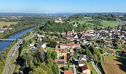 West-northwest view of Ehrenhausen