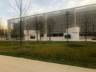 Eisenhower Memorial view from Independence Avenue
