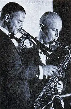 Thelin (left) and Ulf Andersson in 1963