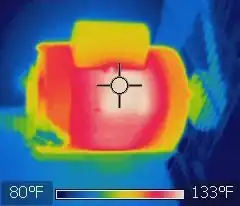 Infrared-thermal image of a motor