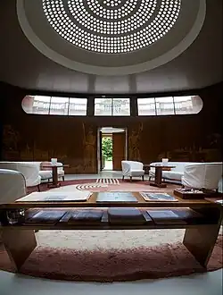 The Art Deco entrance hall