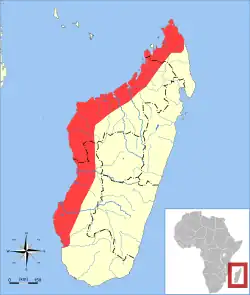 Map of range