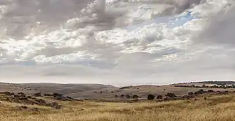 View towards southeast from Randell Road 4 km (2.5 mi) west of Palmer