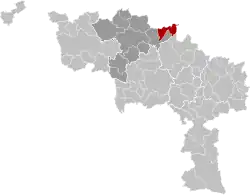 Location of Enghien in Hainaut