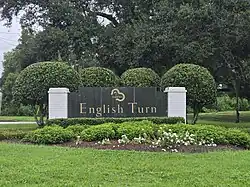 English Turn sign