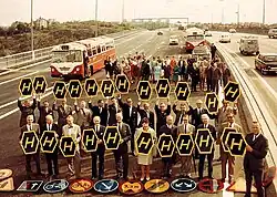 Essingeleden on the 3rd of September 1967