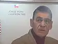 Mural of the Chilean manager Jorge Toro, in the Estadio Zorros del Desierto.