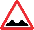 Uneven road