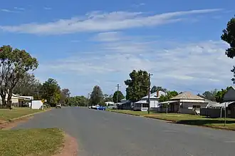 Lachlan Street, the main street of Euabalong
