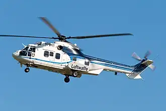 Eurocopter AS 532U2 nr. 82+01 of the white fleet