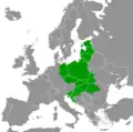 Central Europe, as defined by Czesław Miłosz (1983)