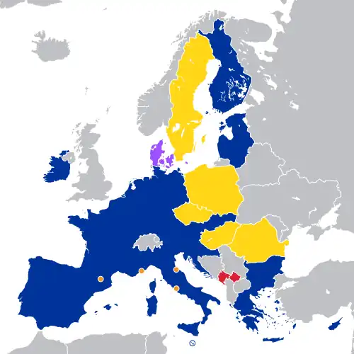 The eurozone as of 2026