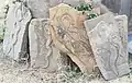 Idols of serpent near the temple