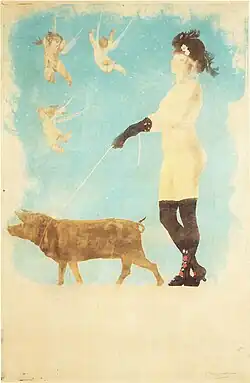 Photogravure (1896) at musée provincial Félicien Rops
