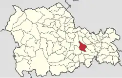 Location in Neamț County
