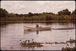 Fishing in the Bayou Gauche wetlands