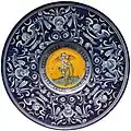 Berettino plate with Cupid, 1524