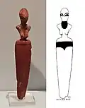 Female figurine, Tomb 271. Naqada IIB. Ashmolean Museum