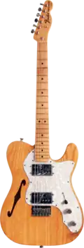 Single F-Hole on a Fender Telecaster Thinline guitar
