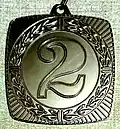 Obverse of the silver medal for second place in the World Cup, moremovers section (2022).