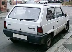 Second facelift of the first Panda; rear view