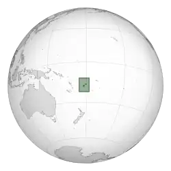 Location of Fiji
