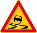 Slippery road (formerly used )