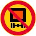 No vehicles carrying dangerous goods