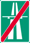 End of motorway (formerly used )