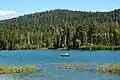 Fishing on Manzanita Lake.
