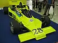 The Fittipaldi FD-04 with a special livery
