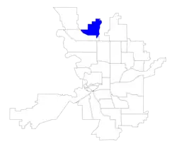 Location within the city of Spokane