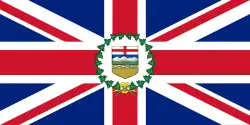 Flag of the lieutenant governor of Alberta (1907–1981)