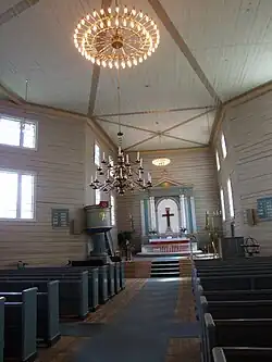 Interior of the church
