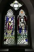Memorial window commemorating both Fleming and his eldest son, Michael
