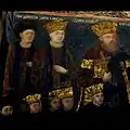 Nicholas Mavrocordatos and family, votive painting in Stavropoleos Monastery