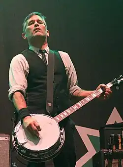 Schmidt with Flogging Molly in 2016