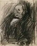 Portrait of Willem Maris (dwawing) (Collection Gemeentemuseum Den Haag)