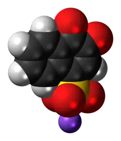 Space-filling model of the Folin's reagent molecule