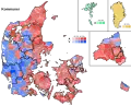 Largest party within each municipality.