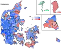 Largest party within each municipality.