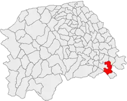 Location in Suceava County