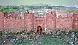 Qabala castle (reconstruction)