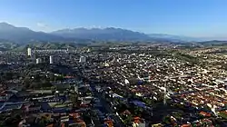 Aerial view of the city