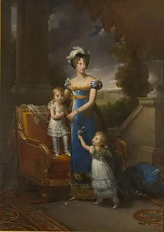 The Duchess of Berry and Her Children by François Gérard, 1822