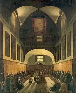 Le Chœur de la Chapelle des Capucins à Rome (1808)