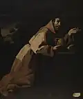 Francisco de Zurbarán, Saint Francis in Meditation (1639) of Martha and Mary, (1618)